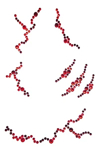 Leg Avenue Costume Bloody Face Jewels Sticker