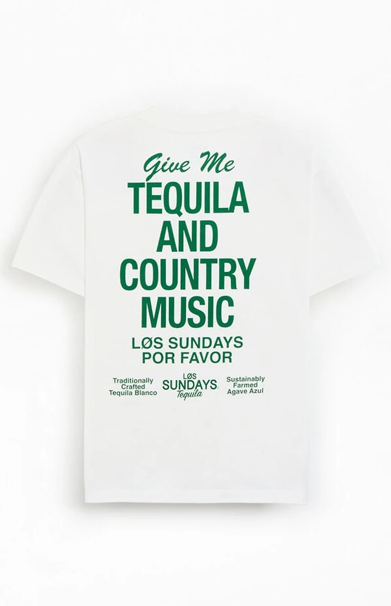Los Sundays White The Tequila & Country Music T-Shirt