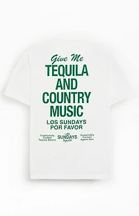Los Sundays White The Tequila & Country Music T-Shirt