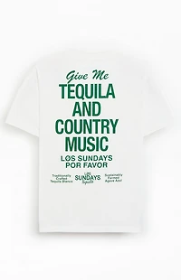 Los Sundays White The Tequila & Country Music T-Shirt