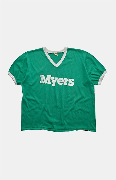 PS VINTAGE '80s Myers Jersey V-neck Graphic T-Shirt