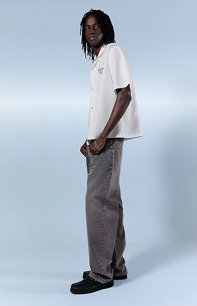 Pacsun Logan Relaxed Straight Jeans Gray