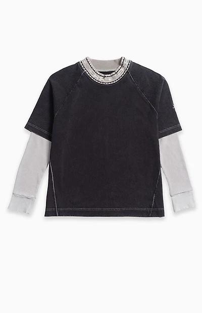 LOST Black Buster 2fer Long Sleeve T-Shirt