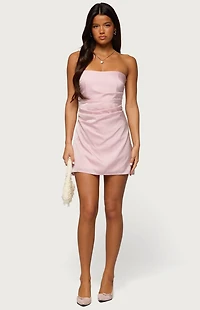 Edikted Valeriah Strapless Mini Dress
