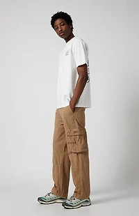 Pacsun Tan Ripstop Baggy Cargo Pants