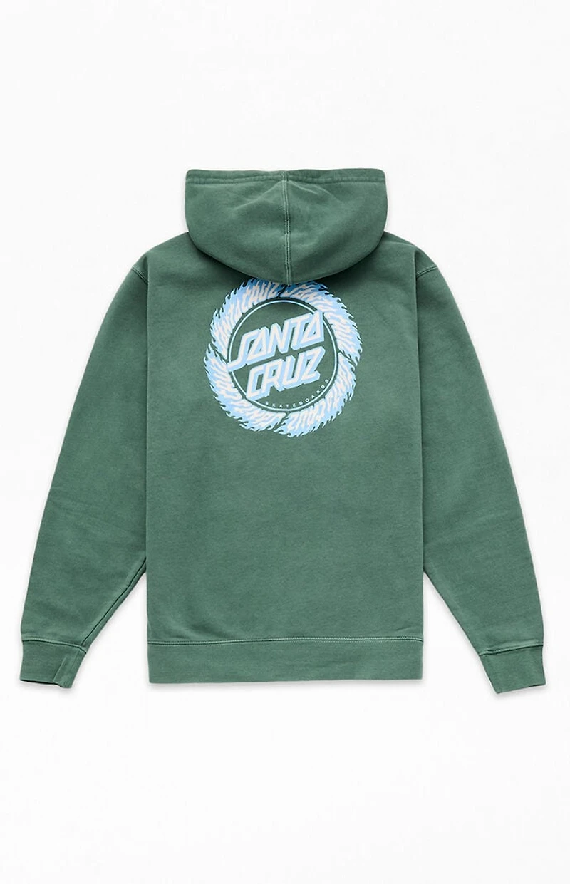 Santa Cruz Kids Green Flame Ringed Hoodie