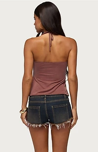 Edikted Ivana Studded Halter Top