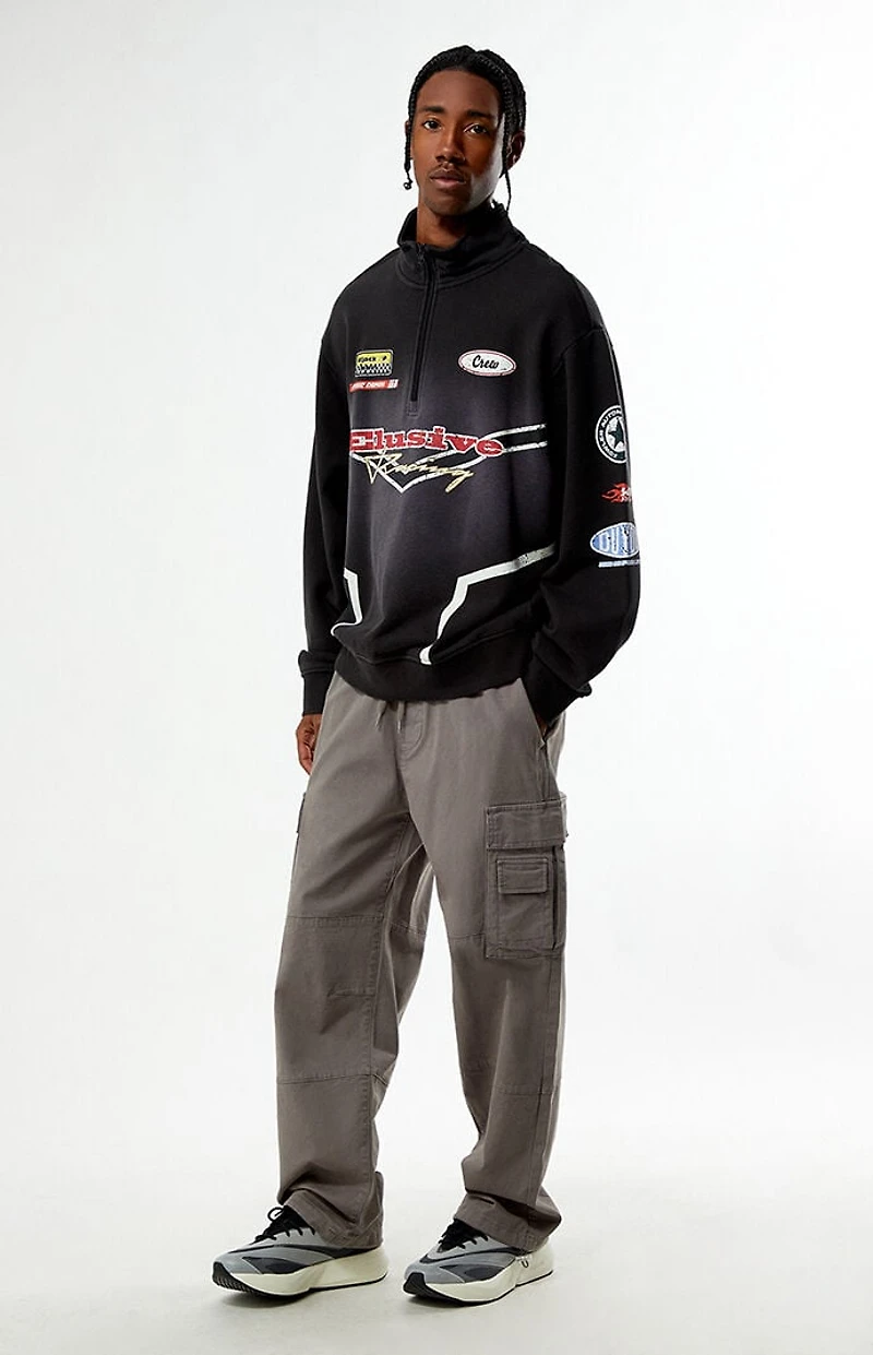 Pacsun Elusive Racing Quarter Zip Sweatshirt