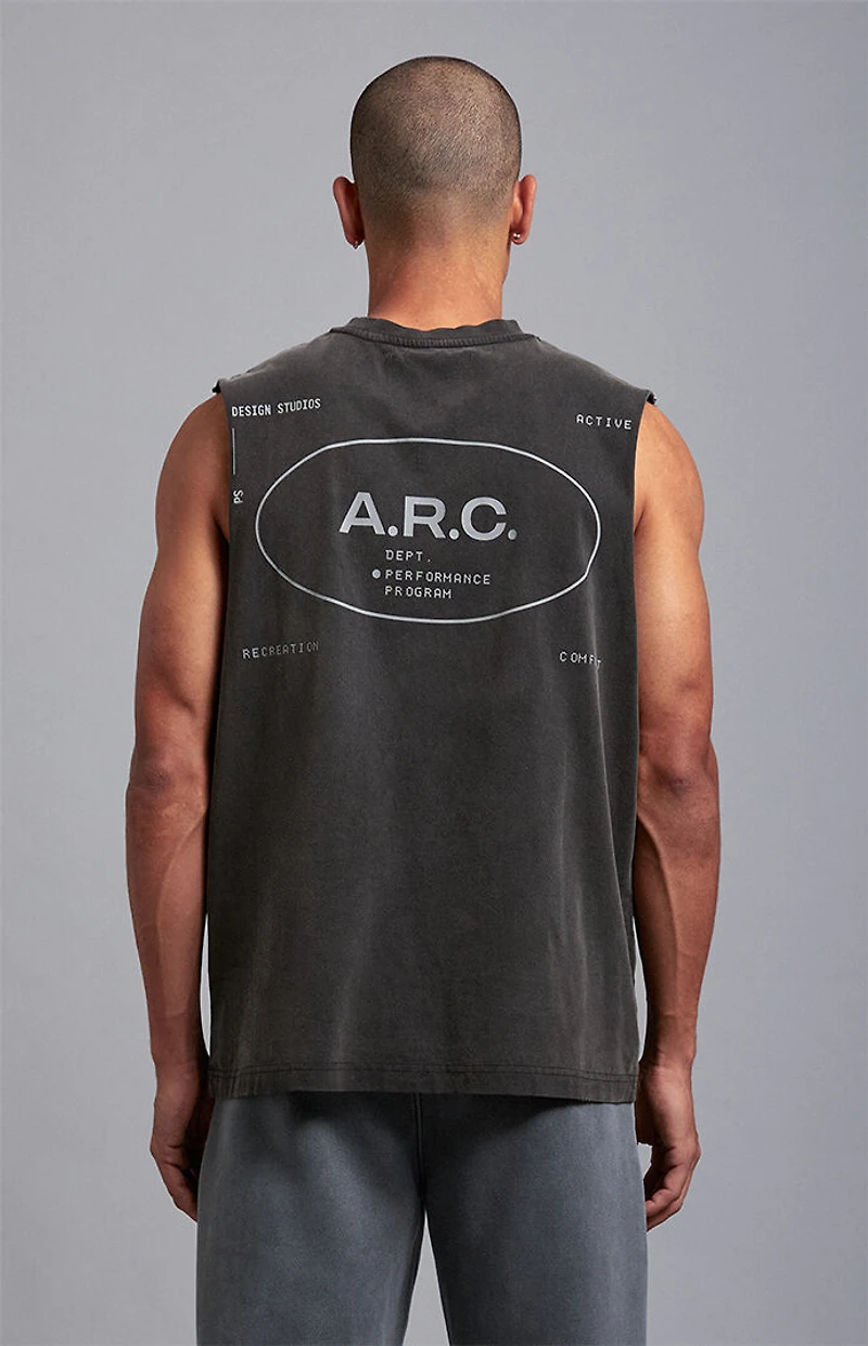A.R.C. Vintage Wash Comfort Cut Off Muscle T-Shirt
