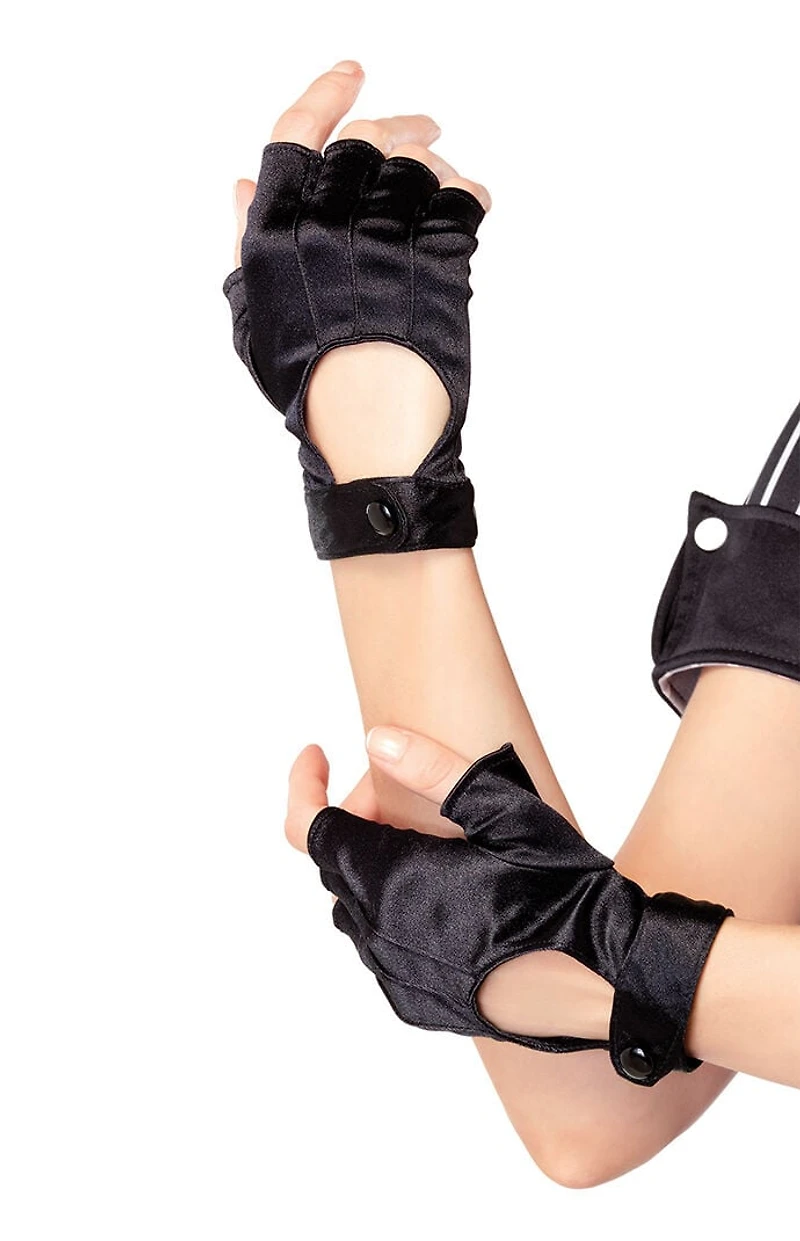 Leg Avenue Costume Fingerless Motorcycle Gloves