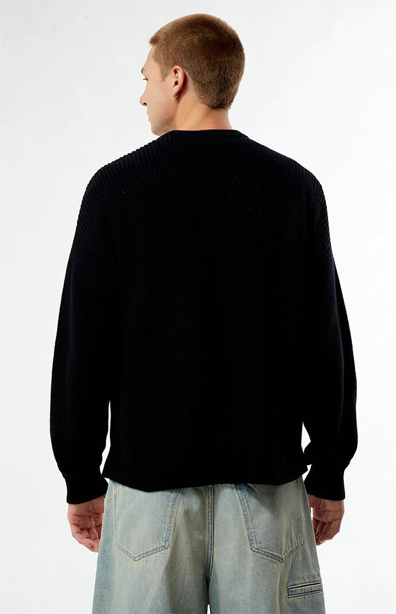 Pacsun Lodge Ribbed Knit Crew Neck Sweater