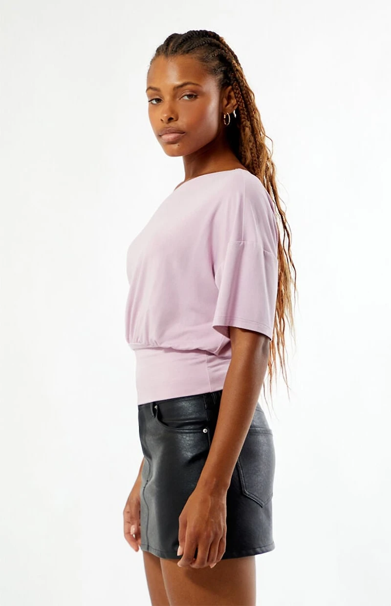 Your Favorite Stacy Cinched Waist Short Sleeve Top