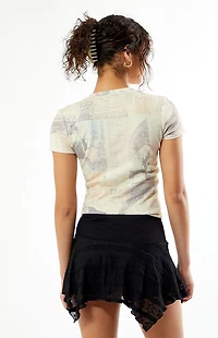 Your Favorite Newspaper Print Skimmer T-Shirt