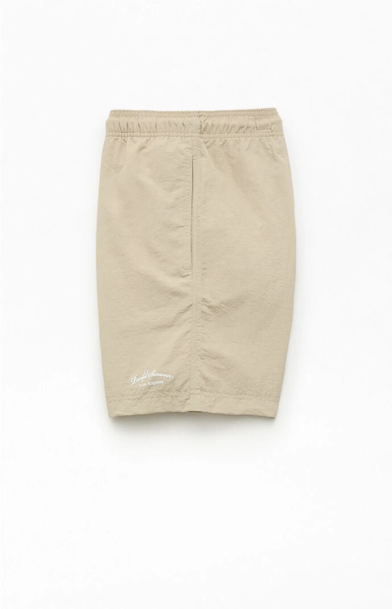 Pacsun Collegiate Solid 6.5" Swim Trunks