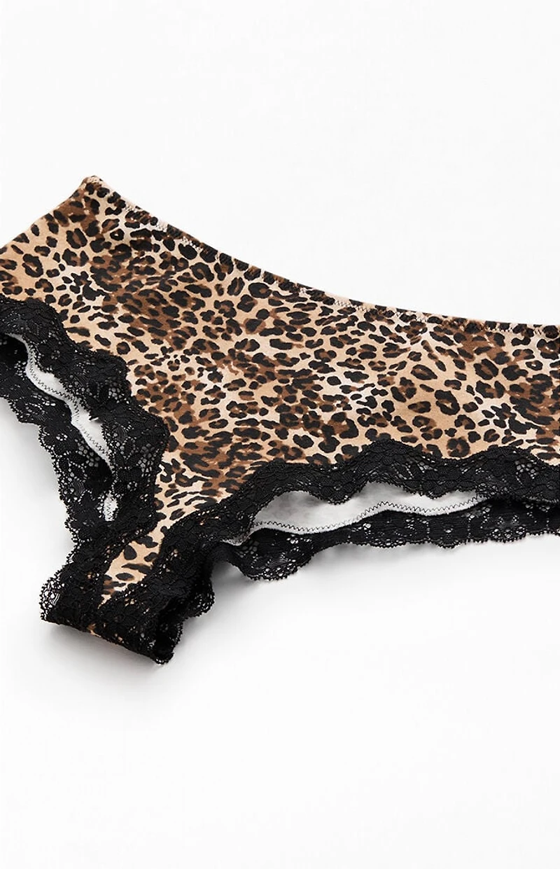 John Galt Leopard Bikini Boxer Underwear