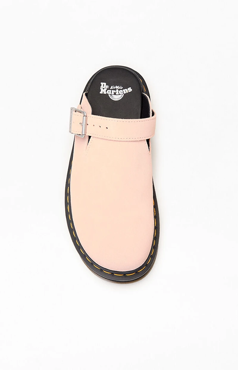 Dr Martens Zebzag Suede Slingback Platform Mules
