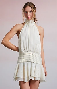 Third Charm Mira Tie Back Mini Dress