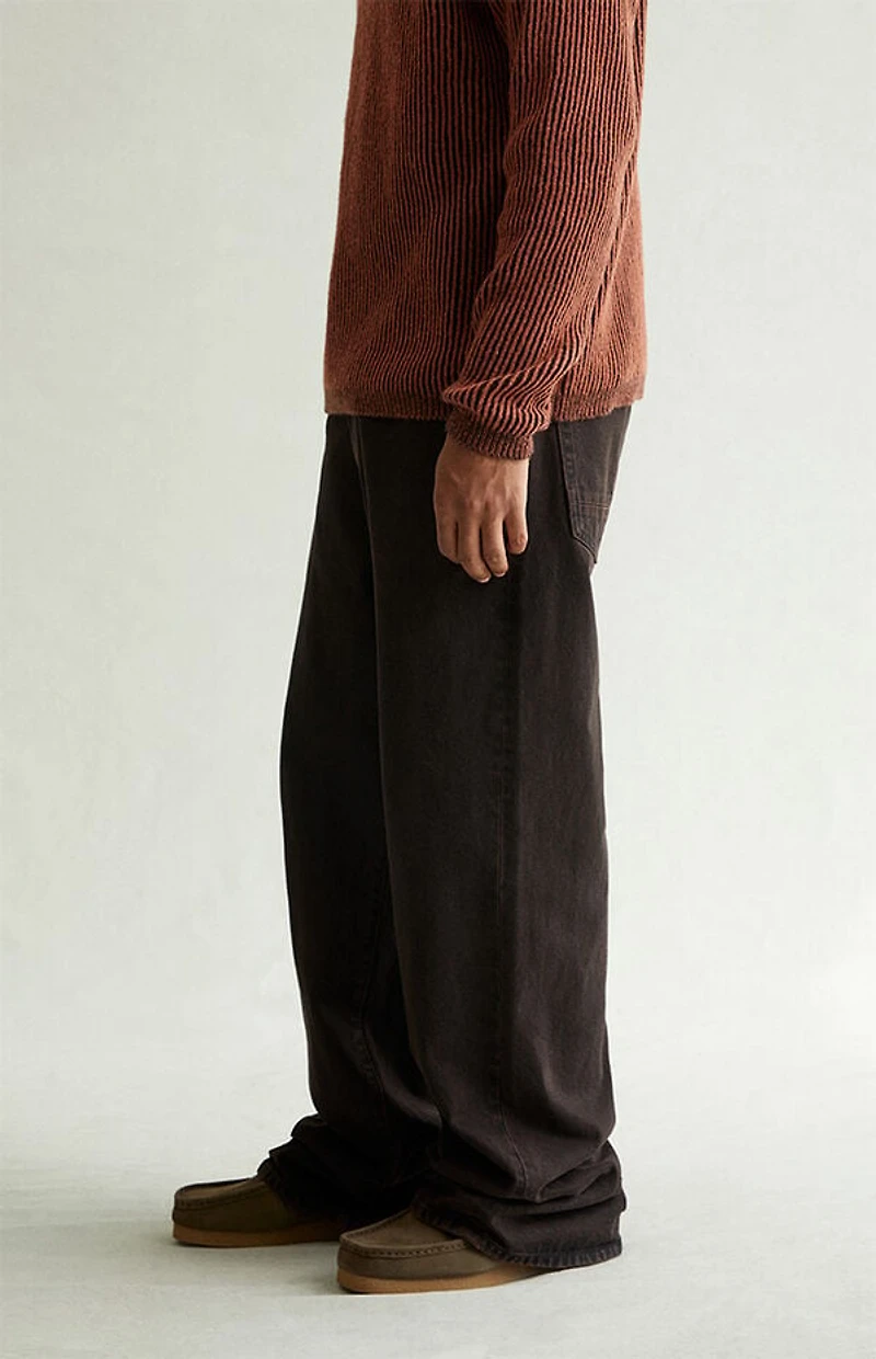 Pacsun Blake Extreme Baggy Jeans Overdyed Dark Brown