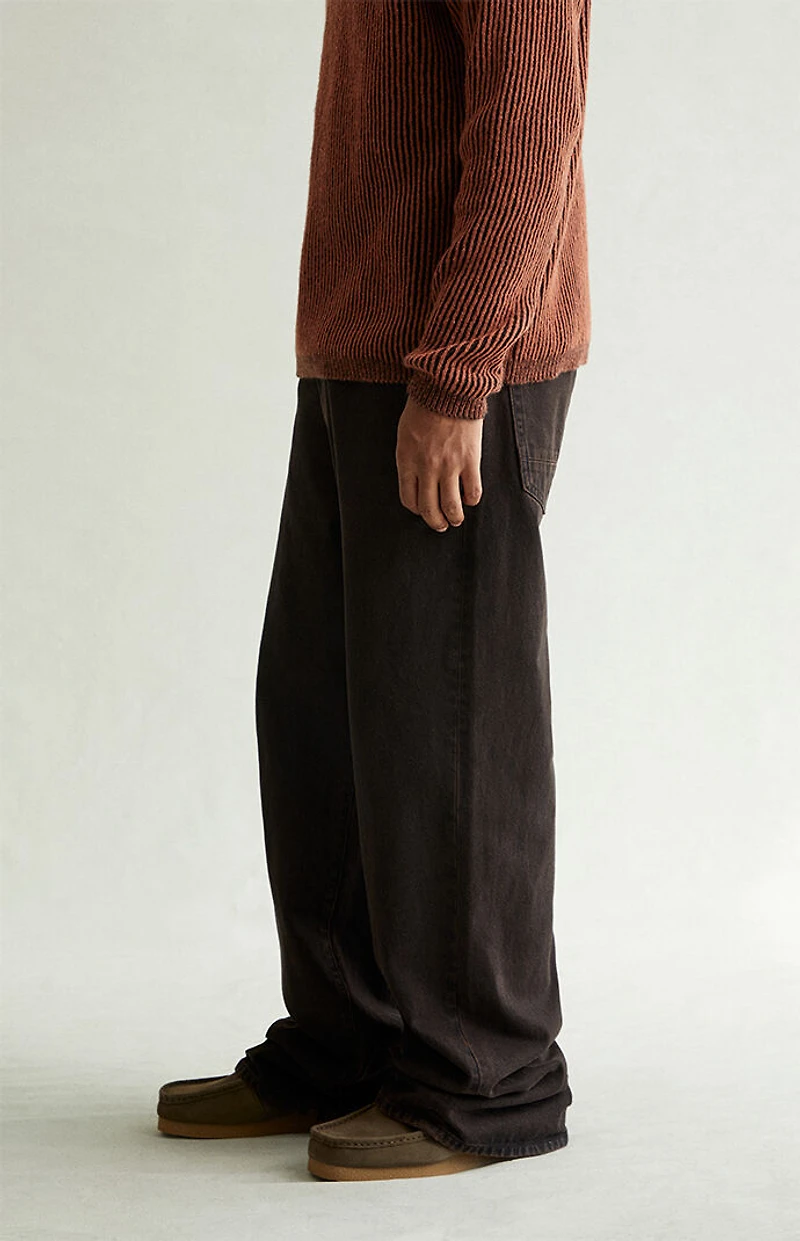 Pacsun Blake Extreme Baggy Jeans Overdyed Dark Brown