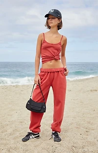 John Galt Red Rosa Sweatpants