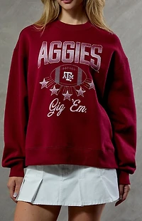 WILD COLLECTIVE Texas A&M Aggies Crew Neck Sweatshirt