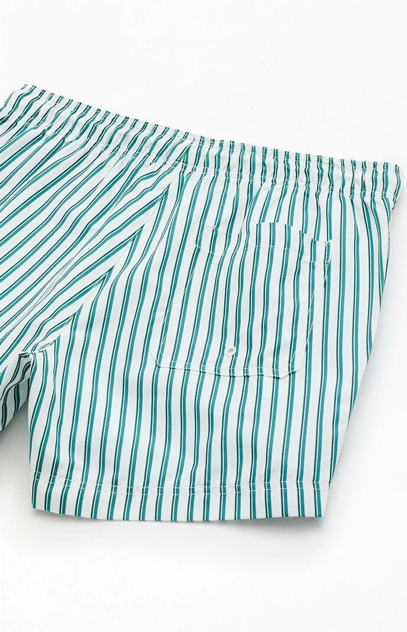 Pacsun Striped Poolside 4.5" Swim Trunks
