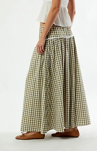 Daisy Street Gingham Maxi Skirt