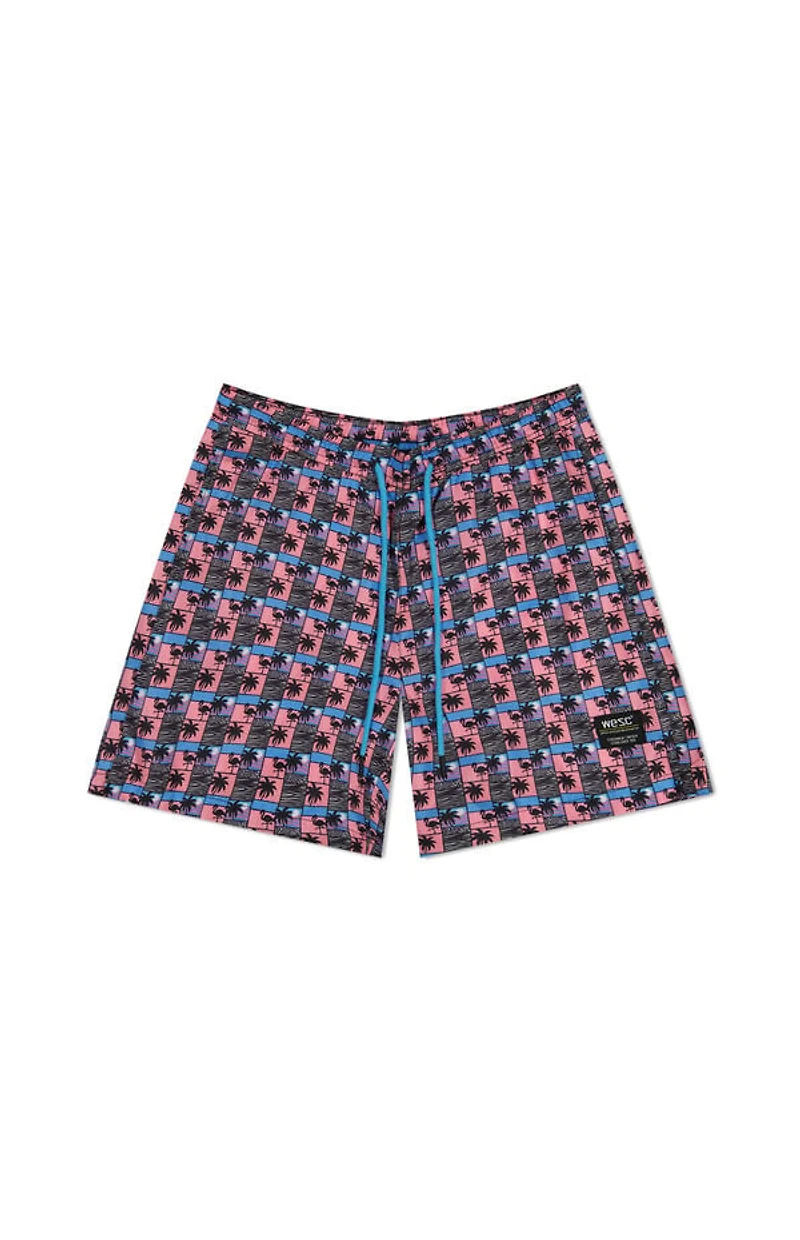 WeSC America Inc Zack Paradise Lost Scenery Aop 5" Swim Trunks