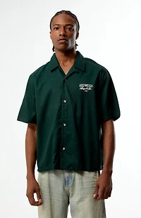 Pacsun Green Redwood Woven Camp Shirt