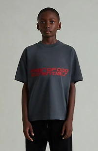 Fear of God ESSENTIALS Kids Iron Gray Short Sleeve T-Shirt
