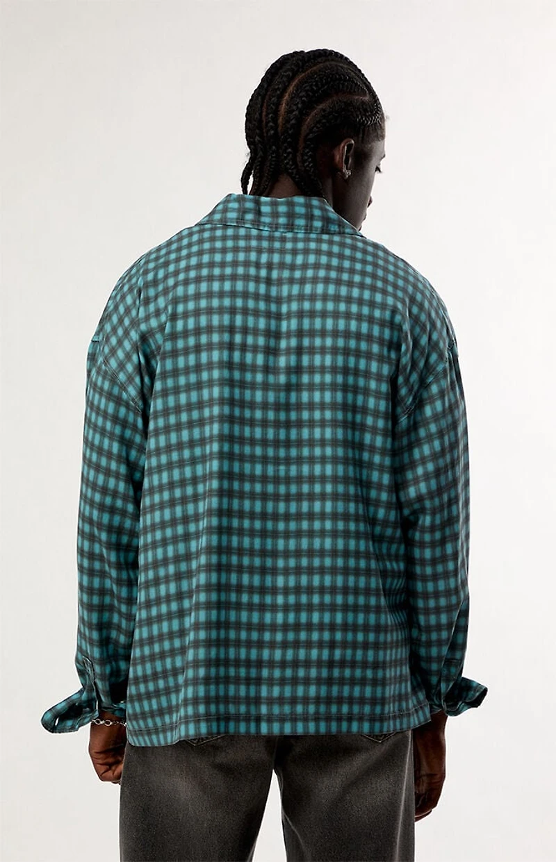 Pacsun Mills Plaid Long Sleeve Shirt