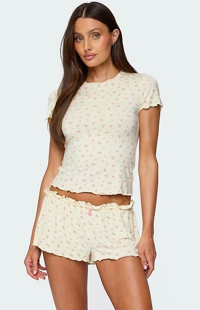Edikted Florence Floral T Shirt
