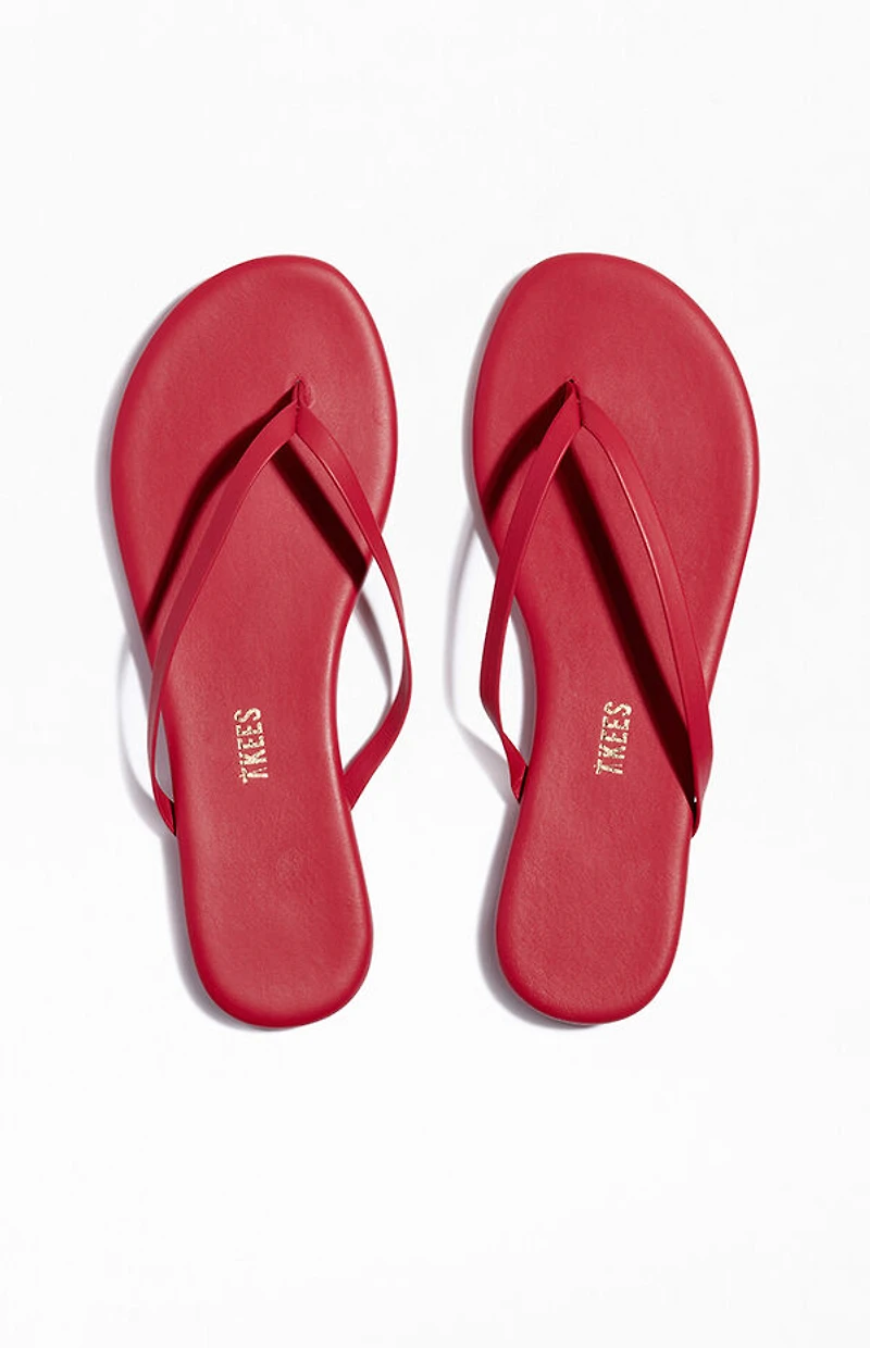TKEES Women's Red Sandals