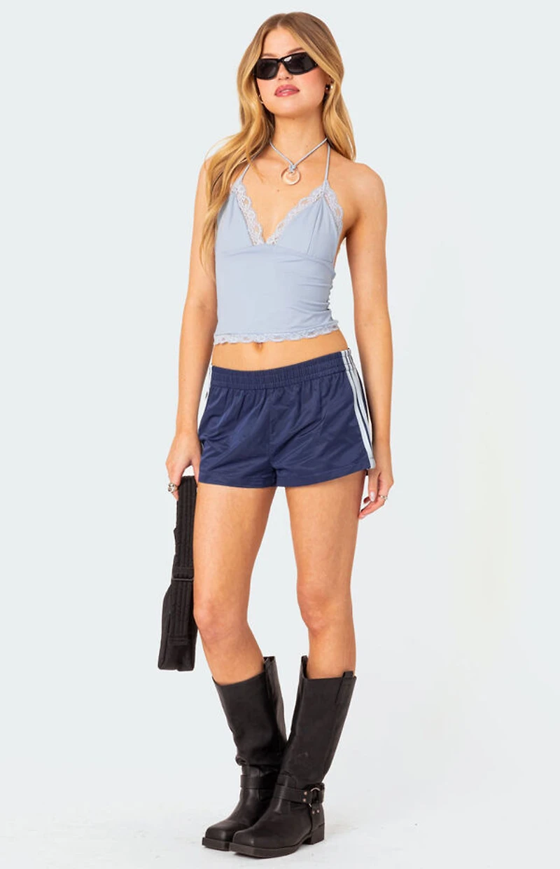 Edikted Sharona Lace Trim Tank To