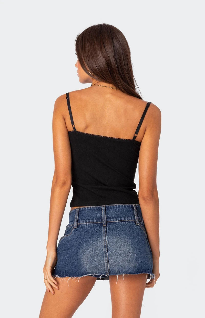 Edikted Karlee Ribbed Tank Top