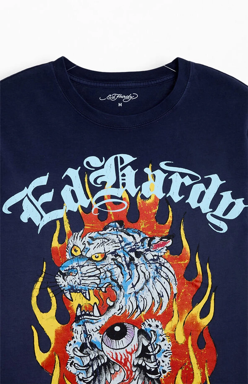 Ed Hardy Tiger Flame T-Shirt
