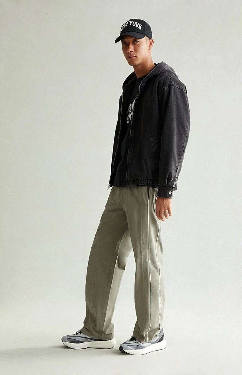 Pacsun Olive Bolton Baggy Track Pants
