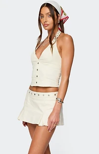 Edikted Keli Buckle Halter Top
