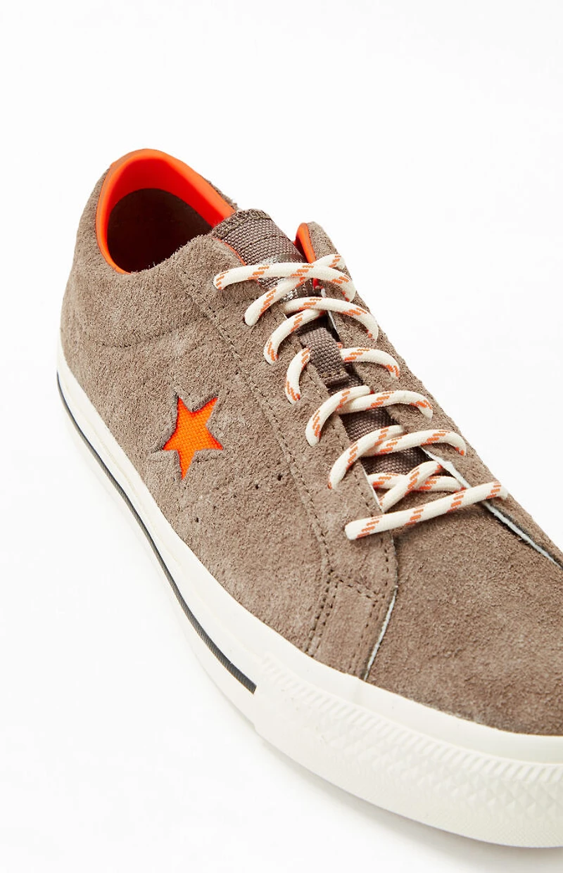 Converse Green One Star Pro Suede Shoes