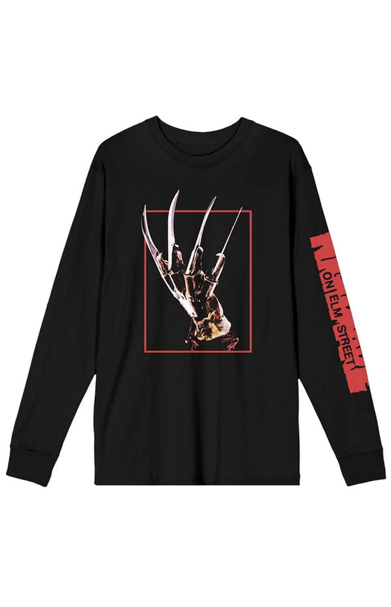 Freddy Nightmare On Elm Street Long Sleeve T-Shirt