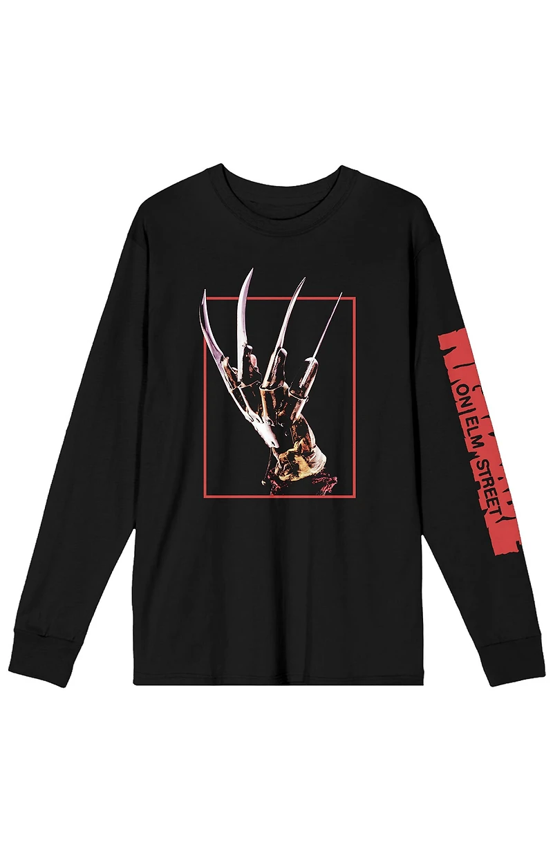 Freddy Nightmare On Elm Street Long Sleeve T-Shirt