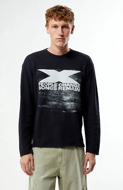 Pacsun People Change Waffle Knit Long Sleeve Shirt