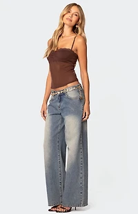 Edikted Elina Sheer Mesh Bra Top