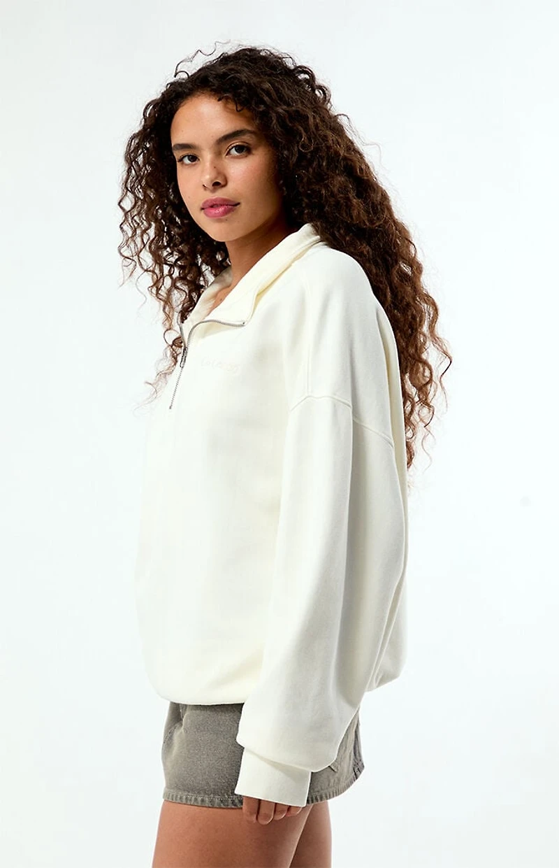 Pacsun Co-Created Embroidered Quarter-Zip Sweatshirt