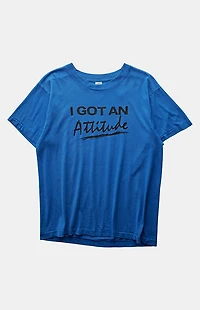 PS VINTAGE 80s I Got an Attitude Graphic T-Shirt