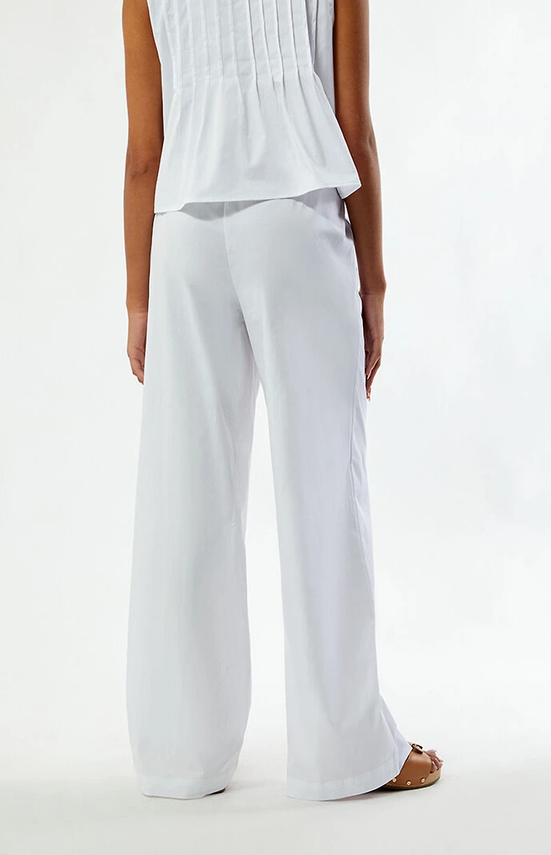 WEWOREWHAT High Waisted Tie Waist Pants