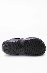 Crocs Kids Classic Lined Space Glitter Glow The Dark Clogs