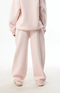 Pacsun Kids Pink Star Applique Baggy Sweatpants