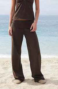 John Galt Brown Priscilla Flare Pants