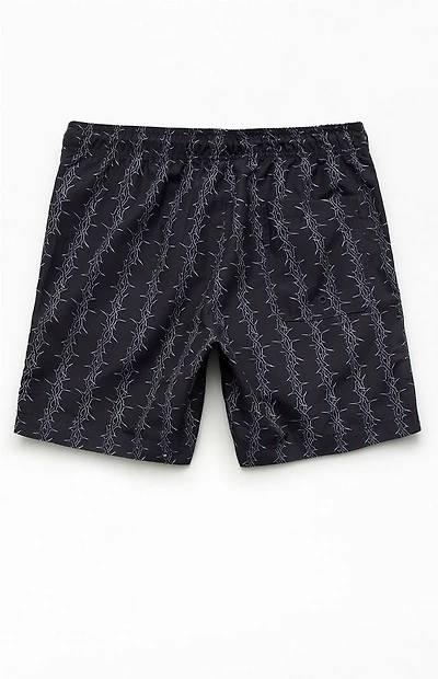 Pacsun Vertical Thorn 6.5" Swim Trunks
